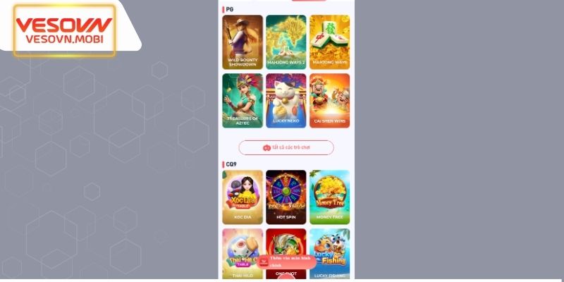 Kho game chất lượng tại VESOVN